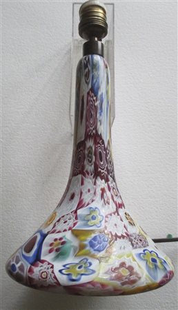 Fratelli Toso Murano Lampada a murrine policrome, 1910 circa;25 x 18 cm