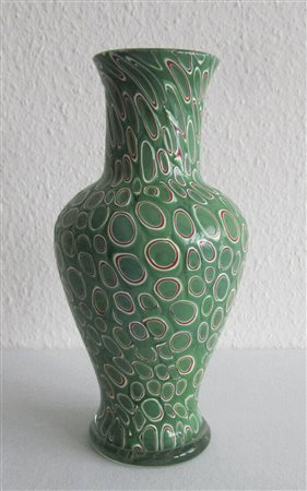 Aldo Nason Vaso, anni ‘50;a murrine policrome, un anello di vetro...