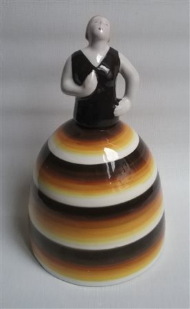 Nicolaj Diulgheroff (1901 – 1982) Damina – bottiglia, 1930;in maiolica...