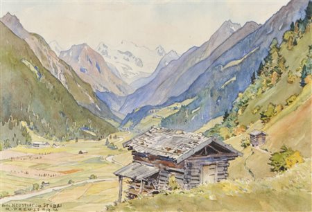 Rudolf Preuss (Wien/Vienna 1879 – Innsbruck 1961) Presso Neustift nella valle...