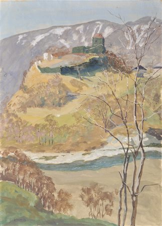 Lila Gruner (Guntramsdorf 1870 –Wien/Vienna 1950) Castel San Zeno presso...