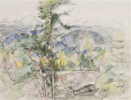 Emanuel Fohn (Klagenfurt 1881 – Bozen/Bolzano 1966) Paesaggio in Alto Adige,...