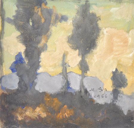 Max Sparer (Söll, Tramin/Termeno 1886 – Bozen/Bolzano 1968) Paesaggio in...