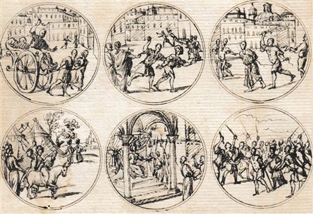 Italienischer Künstler um 1600/Artista italiano del XVII sec. Scene di...
