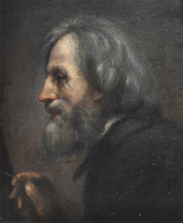 Maler des 19. Jh./Pittore del XIX sec. Autoritratto;Olio su tela, 47 x 40 cm,...