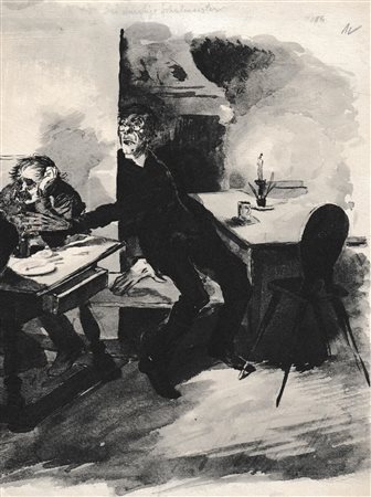 Künstler des späten 19. Jh./Artista del tardo XIX sec. Il maestro assetato,...