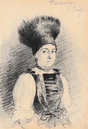 Friedrich Otto Anton Prölß (Dresden/Dresda 1855 – München 1934) Ragazza in...