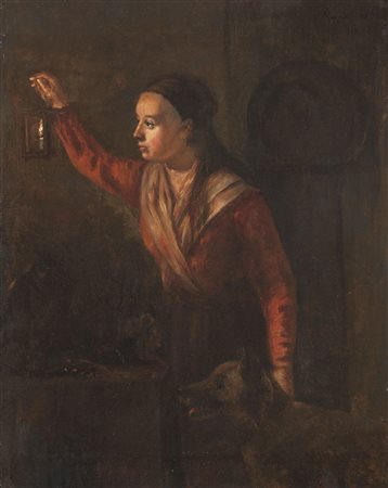 Josef Moroder Lusenberg (St. Ulrich in Gröden/Ortisei 1846 – 1939) Ragazza...