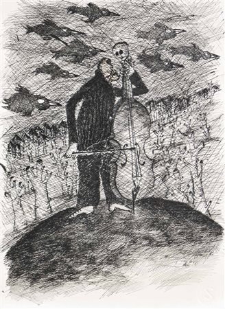 Bert Breit (Innsbruck 1927 – 2004) Violoncellista;Sul retro: pianista China,...