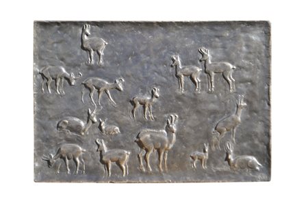 Friedrich Gurschler (Schnals/Senales 1923 – 2020) Camosci, 1963;Rilievo in...