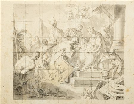 Giovanni Battista Rossi (Barletta 1730-Napoli 1782)  - Adorazione dei Magi