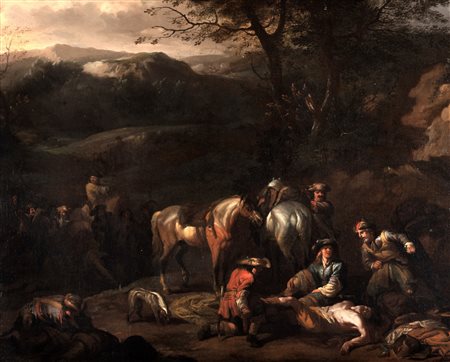 Jan van Huchtenburg (Haarlem 1647-Amsterdam 1733)  - Dopo la battaglia