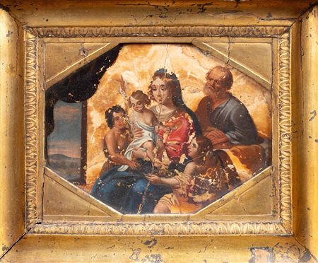 Scuola italiana, secolo XVII - Sacra Famiglia