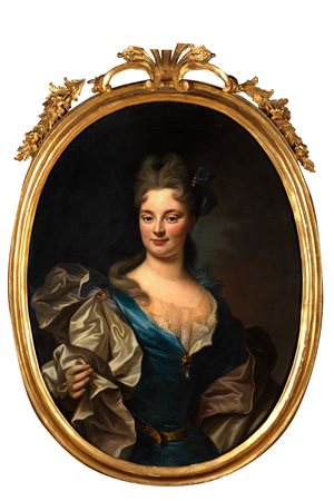 Domenico Parodi (Genova 1672-1742)  - Ritratto di gentildonna; e Ritratto di gentiluomo in armatura