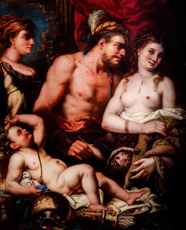 Scuola genovese, secolo XVII - Ercole e Onfale