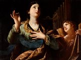 Giovan Giacomo Sementi (Bologna 1583-Roma 1636)  - Santa Cecilia e un Angelo