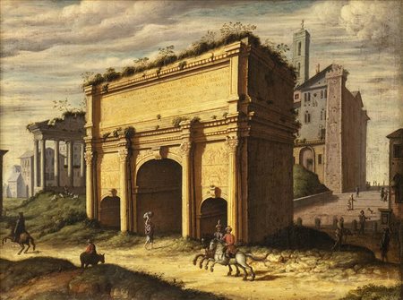 ARTISTA FIAMMINGO ATTIVO A ROMA, FINE XVI / INIZIO XVII SECOLO (WILLEM VAN NIEULANDT IL GIOVANE?)