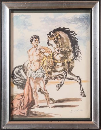 Giorgio De Chirico (Volo 1888 - Roma 1978), “Senza titolo”.