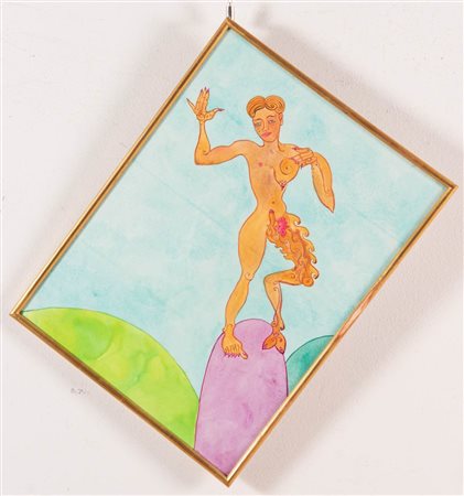 Luigi Ontani (Grizzana Morandi 1943), “Il figlio del Fauno”, Bali, 2000.