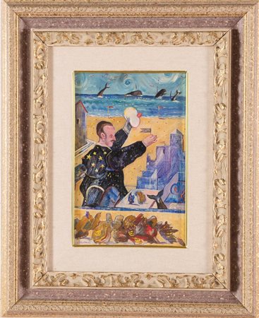 Antonio Possenti (Lucca 1933 - 2016), “Marinaio (per mare)”.