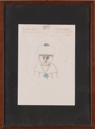 Antonio Bueno (Berlino 1918 - Fiesole 1984), “Autoritratto da marinaretto”, 1980.