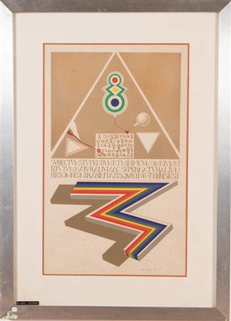 Lucio Del Pezzo (Napoli 1933 - Milano 2020), “Senza titolo”, 1968.