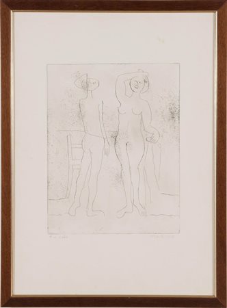 Marino Marini (Pistoia 1901 - Viareggio 1980), “Incontro”, 1971.