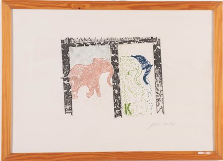 Tano Festa (Roma 1938 - 1988), “Senza titolo”.