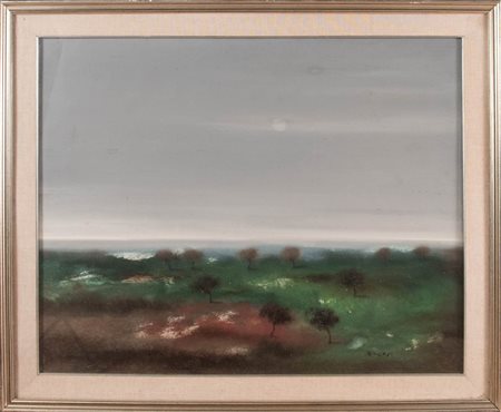 Manlio Bacosi (Perugia 1921 - 1998), “Paesaggio”.