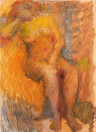 Carlo Crispini (Pontelagoscuro 1902 - Bologna 1982), “Nudo femminile”.