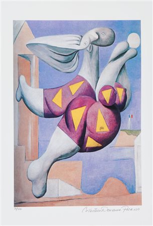 Pablo Picasso (Malaga 1881 - Mougins 1973), “Bagnante con la palla”.