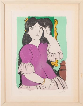 Domenico Cantatore (Ruvo di Puglia 1906 - Parigi 1998), “Senza titolo”.