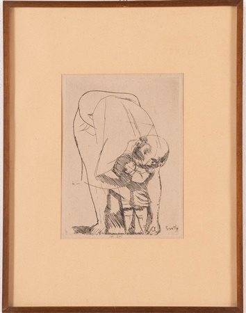 Bruno Saetti (Bologna 1902 - 1984), “Senza titolo”.