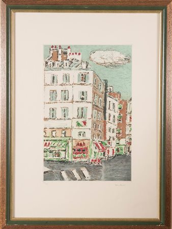 Orfeo Tamburi (Jesi 1910 - Parigi 1994), “Rue de l’Universite”.