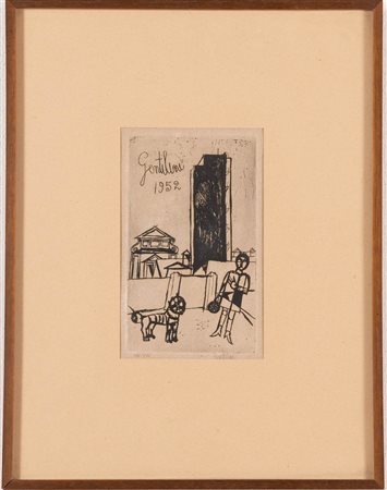 Franco Gentilini (Faenza 1909 - Roma 1981), “Senza titolo”, 1952.