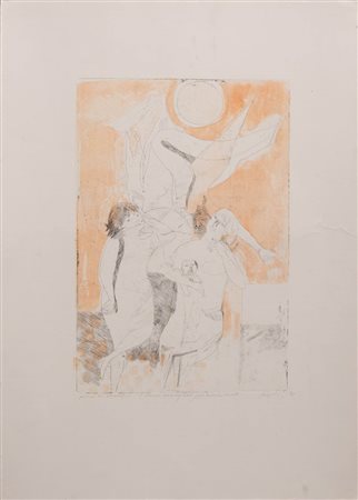 Bruno Saetti (Bologna 1902 - 1984), “Senza titolo”, 1970.