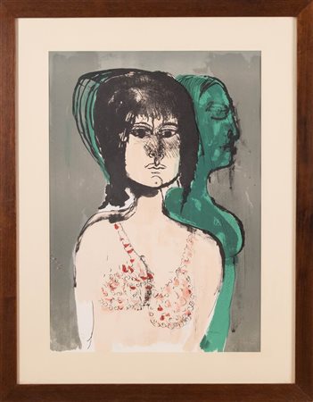 Bruno Cassinari (Piacenza 1912 - Milano 1992), “Figura in rosa”.