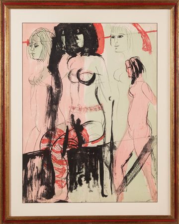 Bruno Cassinari (Piacenza 1912 - Milano 1992), “Figure femminili”.