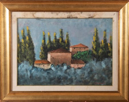 Giuseppe Gagliardi (Bologna 1902 - 2005), “Paesaggio”, 1978.