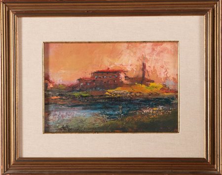 Vito Ferrari (Bologna 1873 - 1965), “Periferia”.