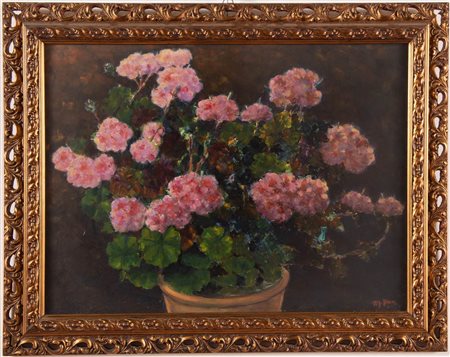 Pittore del XX secolo, “Vaso di fiori”.