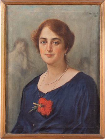 Fausto Zonaro (Masi 1854 - Sanremo 1929), “Ritratto di donna di Sanremo”, 1922.