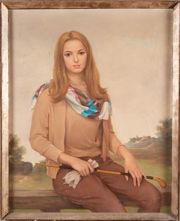 Adolfo Busi (Faenza 1891 - Bologna 1977), “Ritratto femminile”.