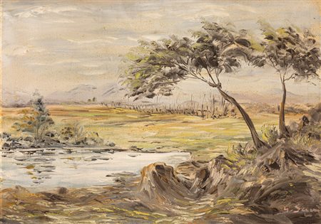 GEORGE SECAN (1913-1987) - Senza Titolo (Paesaggio)