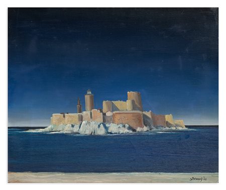 LUIGI RAPUZZI JOHANNIS (1905-1968) - Fantasia sul castello dell'If, 1962