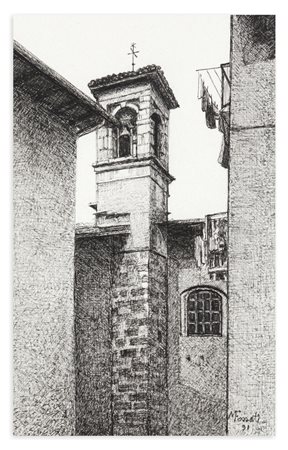 MARIO FOSSATI (1918-1999) - Serina. Chiesa parrocchiale, 1991