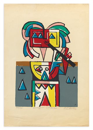 IBRAHIM KODRA (1918-2006) - Omaggio a Picasso