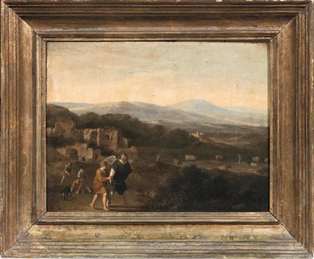 Attribuito a Cornelis van Poelenburg(Utrecht 1594 ca.-1667)PAESAGGIO CON...