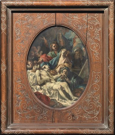 Scuola napoletana, secc. XVII-XVIIICOMPIANTO SUL CORPO DI CRISTOolio su rame...