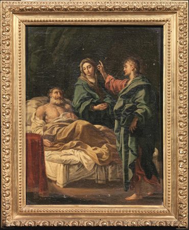 Scuola Italia meridionale, fine sec. XVIIITRANSITO DI SAN GIUSEPPEolio su...